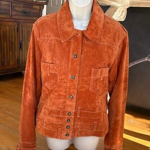 SAGUARO rust leather jacket LG.  Great shape